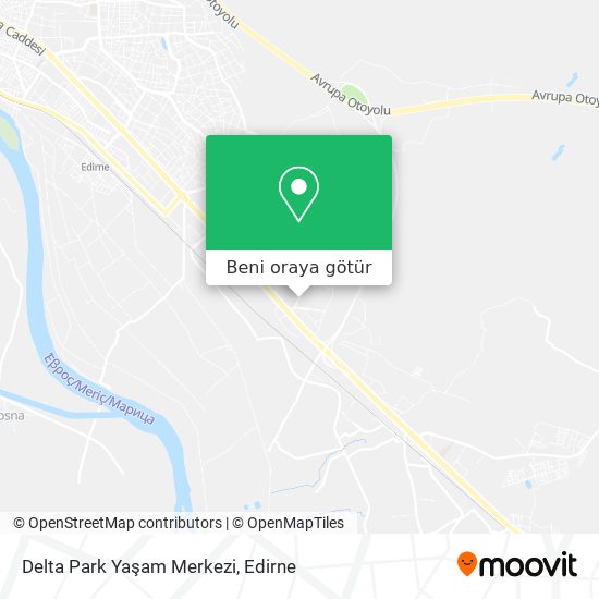 Delta Park Yaşam Merkezi harita