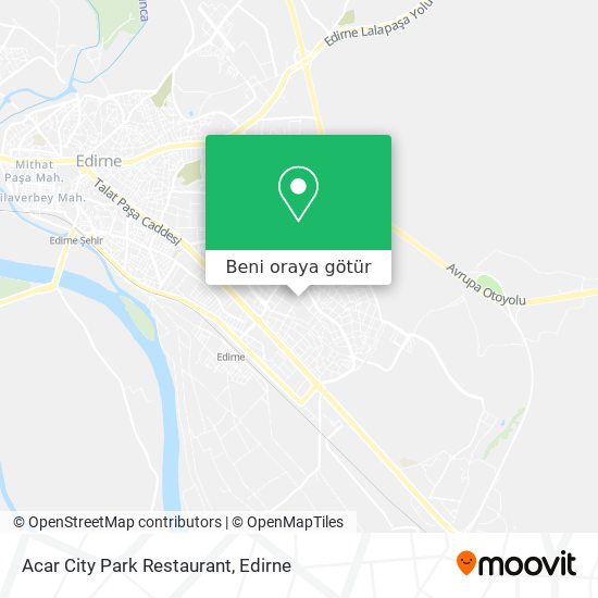 Acar City Park Restaurant harita