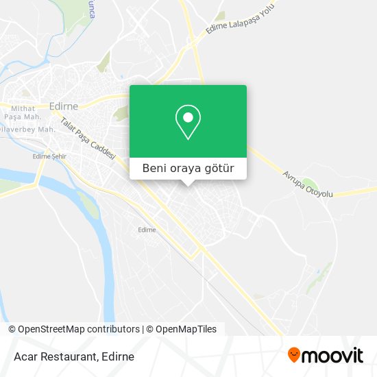 Acar Restaurant harita