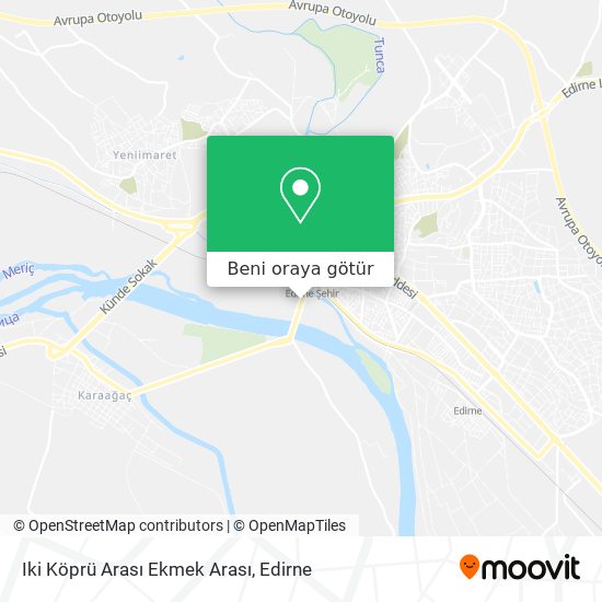 Iki Köprü Arası Ekmek Arası harita