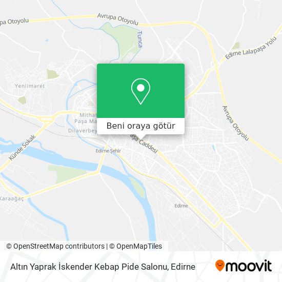 Altın Yaprak İskender Kebap Pide Salonu harita