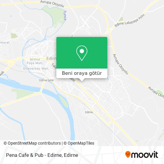 Pena Cafe & Pub - Edirne harita