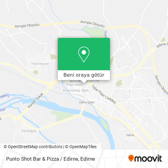 Punto Shot Bar & Pizza / Edirne harita