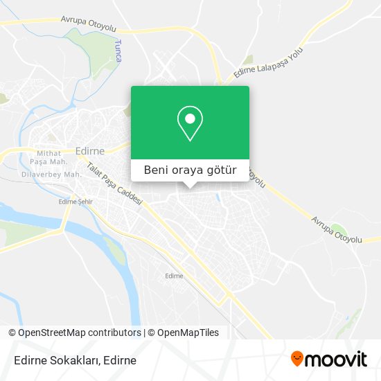 Edirne Sokakları harita