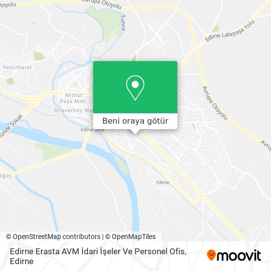 Edirne Erasta AVM İdari İşeler Ve Personel Ofis harita