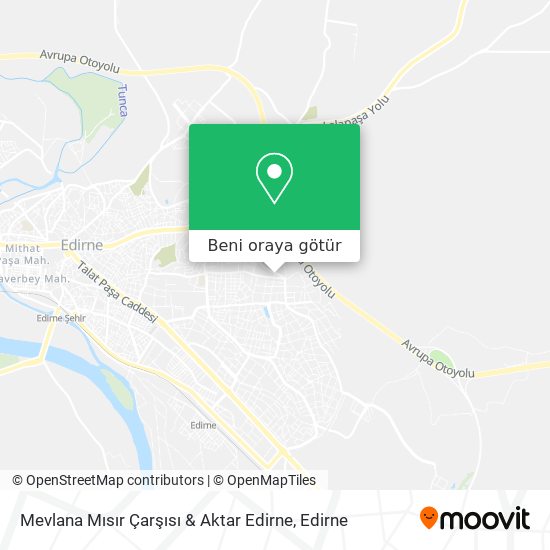 Mevlana Mısır Çarşısı & Aktar Edirne harita