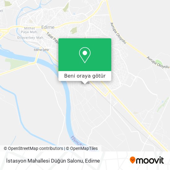 İstasyon Mahallesi Düğün Salonu harita