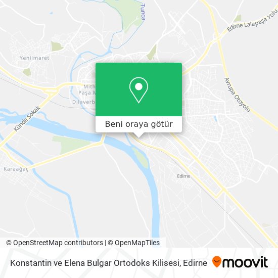 Konstantin ve Elena Bulgar Ortodoks Kilisesi harita