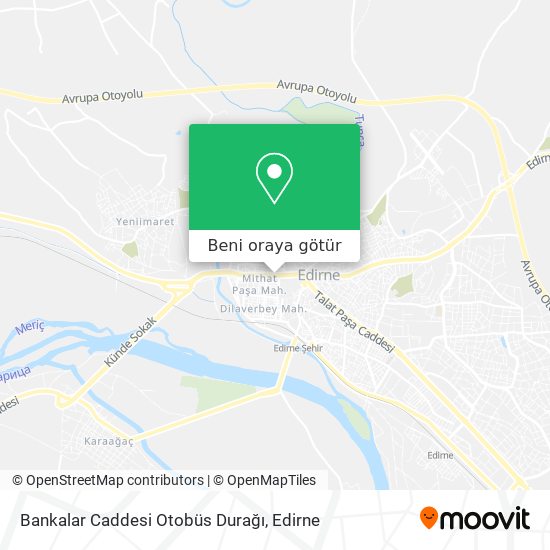 Bankalar Caddesi Otobüs Durağı harita