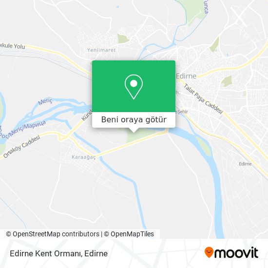 Edirne Kent Ormanı harita