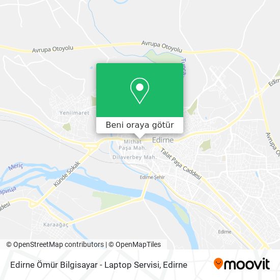 Edirne Ömür Bilgisayar - Laptop Servisi harita