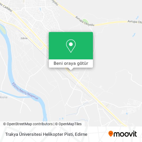 Trakya Üniversitesi Helikopter Pisti harita