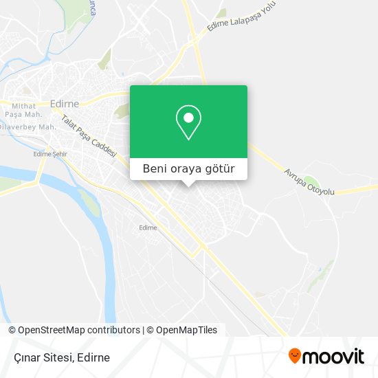 Çınar Sitesi harita