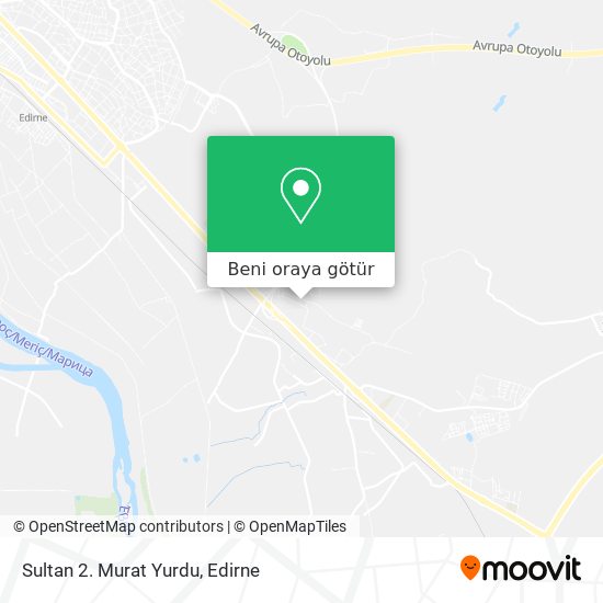 Sultan 2. Murat Yurdu harita