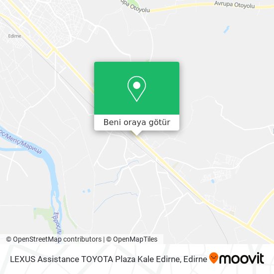 LEXUS Assistance TOYOTA Plaza Kale Edirne harita