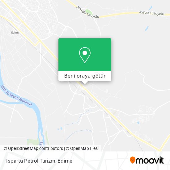 Isparta Petrol Turizm harita