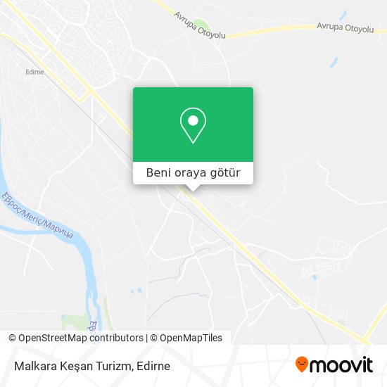 Malkara Keşan Turizm harita