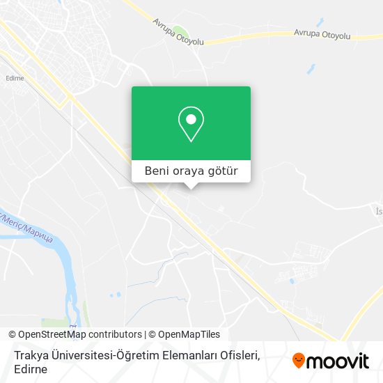 Trakya Üniversitesi-Öğretim Elemanları Ofisleri harita