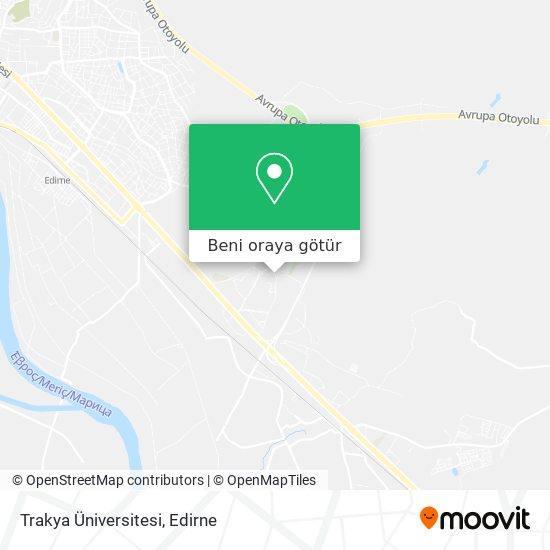 Trakya Üniversitesi harita