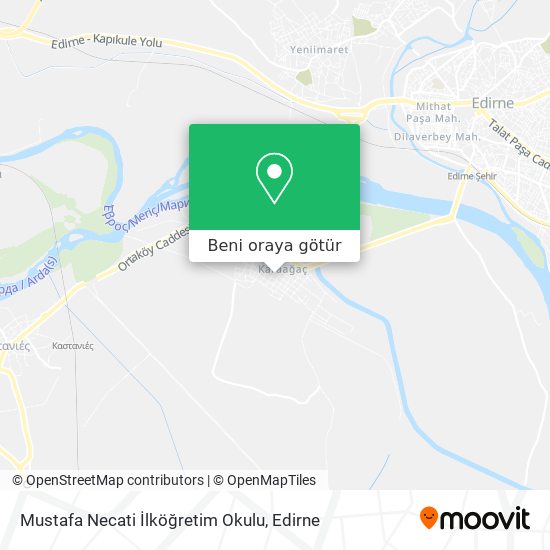Mustafa Necati İlköğretim Okulu harita