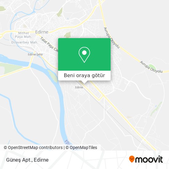 Güneş Apt. harita