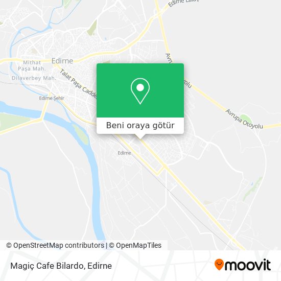 Magiç Cafe Bilardo harita