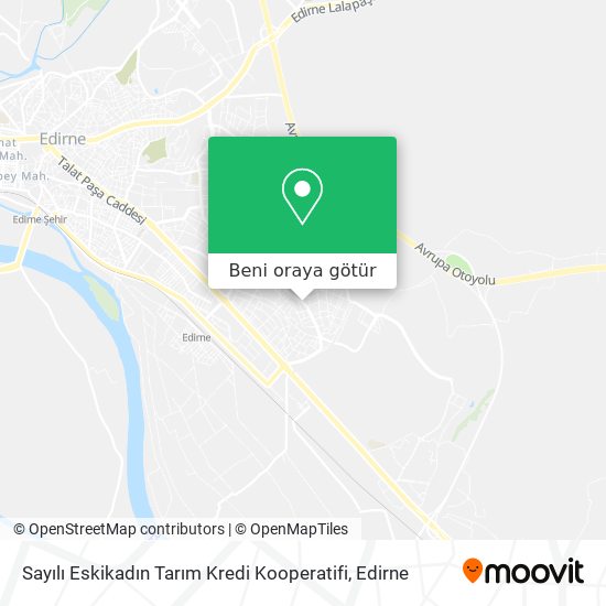 Sayılı Eskikadın Tarım Kredi Kooperatifi harita