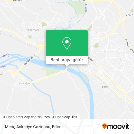 Meriç Askeriye Gazinosu harita