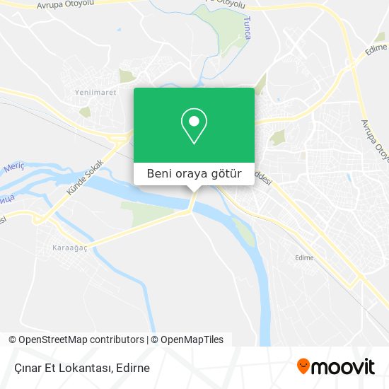 Çınar Et Lokantası harita