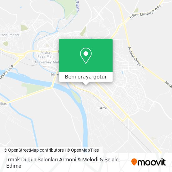 Irmak Düğün Salonları Armoni & Melodi & Şelale harita