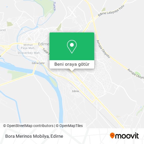 Bora Merinos Mobilya harita