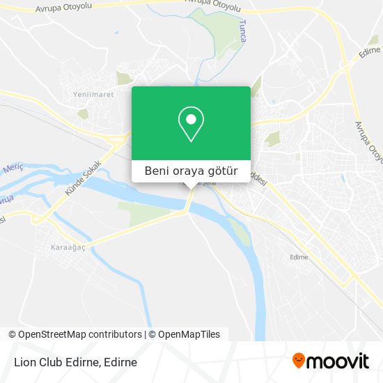Lion Club Edirne harita
