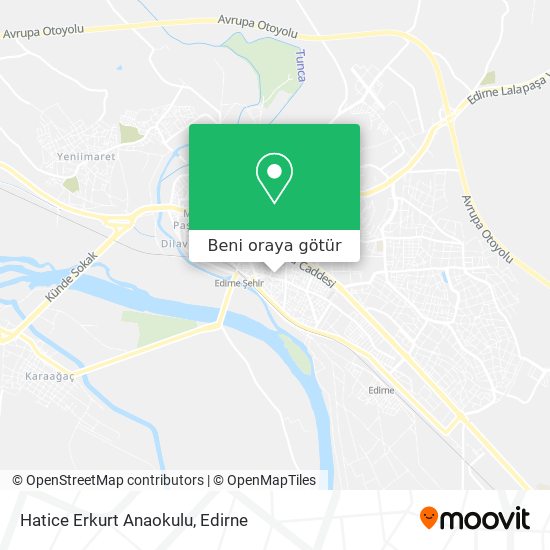Hatice Erkurt Anaokulu harita