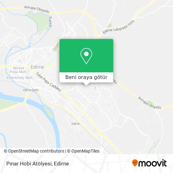 Pınar Hobi Atölyesi harita