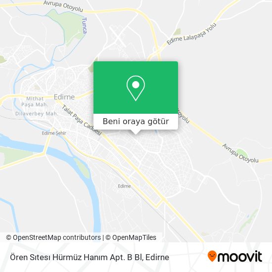 Ören Sıtesı Hürmüz Hanım Apt. B Bl harita