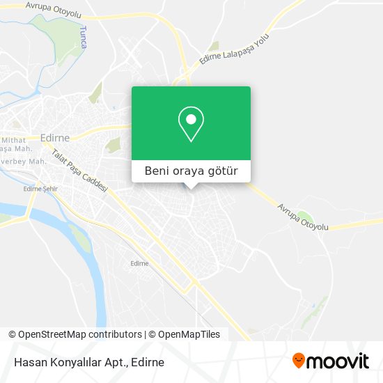 Hasan Konyalılar Apt. harita