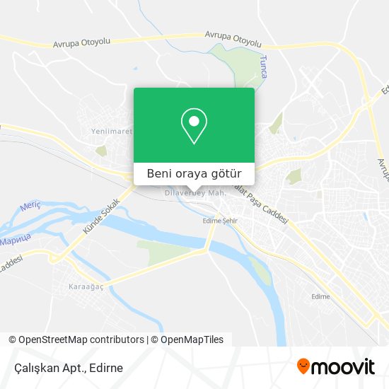 Çalışkan Apt. harita