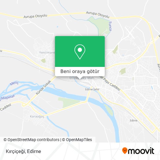 Kırçiçeği harita
