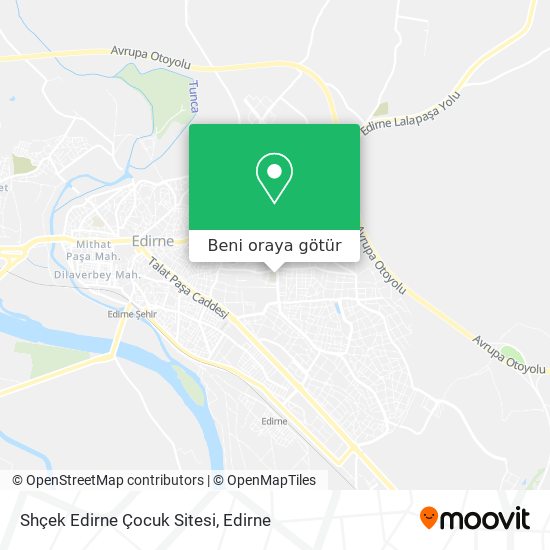 Shçek Edirne Çocuk Sitesi harita