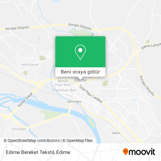 Edırne Bereket Tekstıl harita