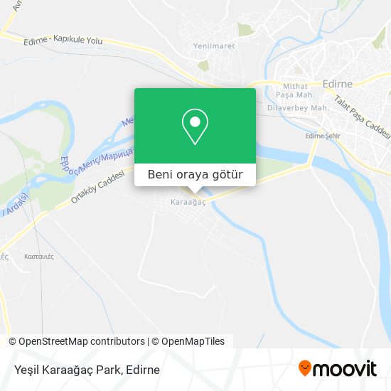 Yeşil Karaağaç Park harita