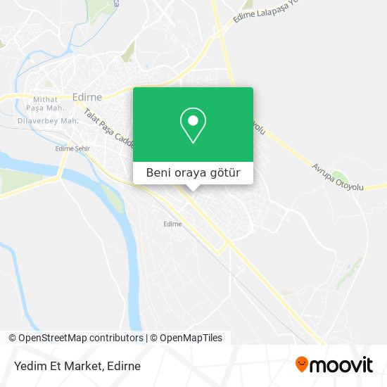 Yedim Et Market harita