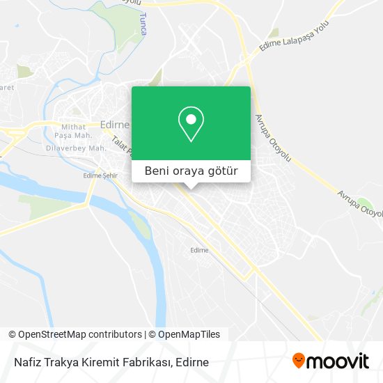Nafiz Trakya Kiremit Fabrikası harita