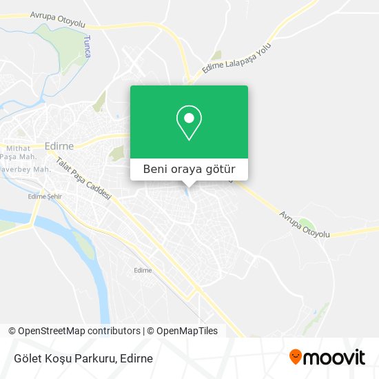 Gölet Koşu Parkuru harita