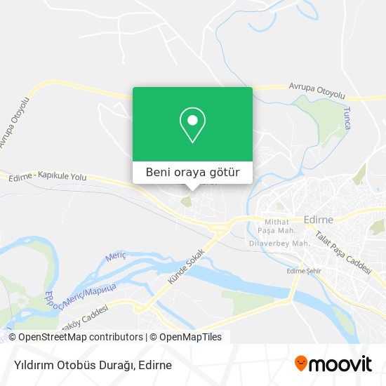 Yıldırım Otobüs Durağı harita