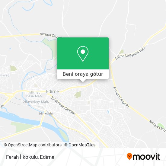 Ferah İlkokulu harita