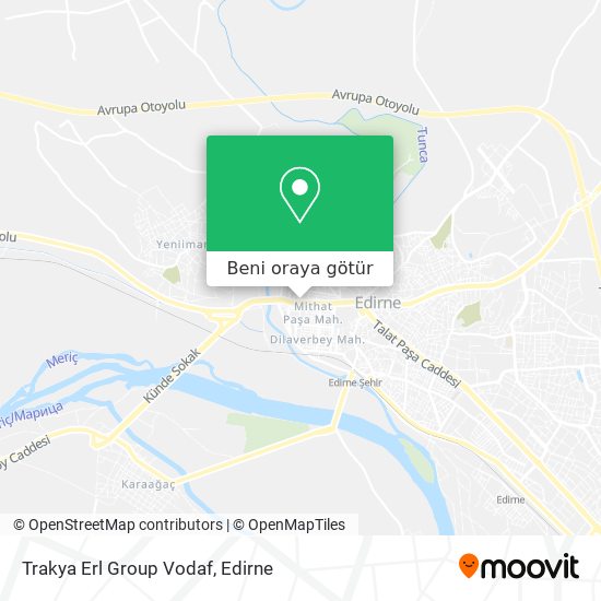 Trakya Erl Group Vodaf harita