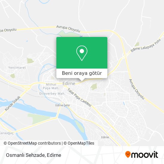 Osmanlı Sehzade harita