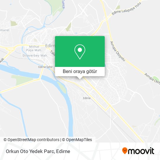 Orkun Oto Yedek Parc harita