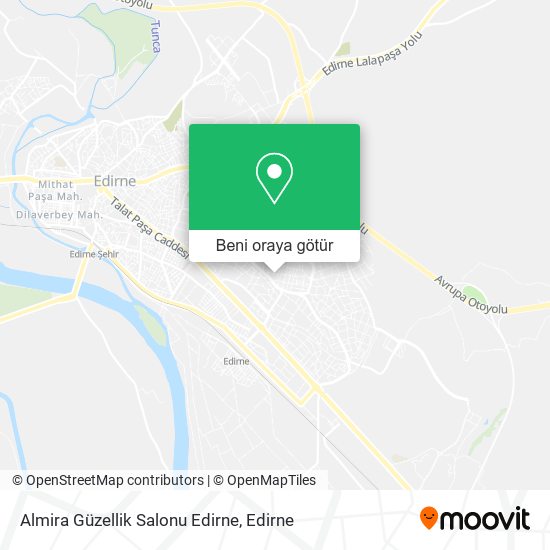 Almira Güzellik Salonu Edirne harita